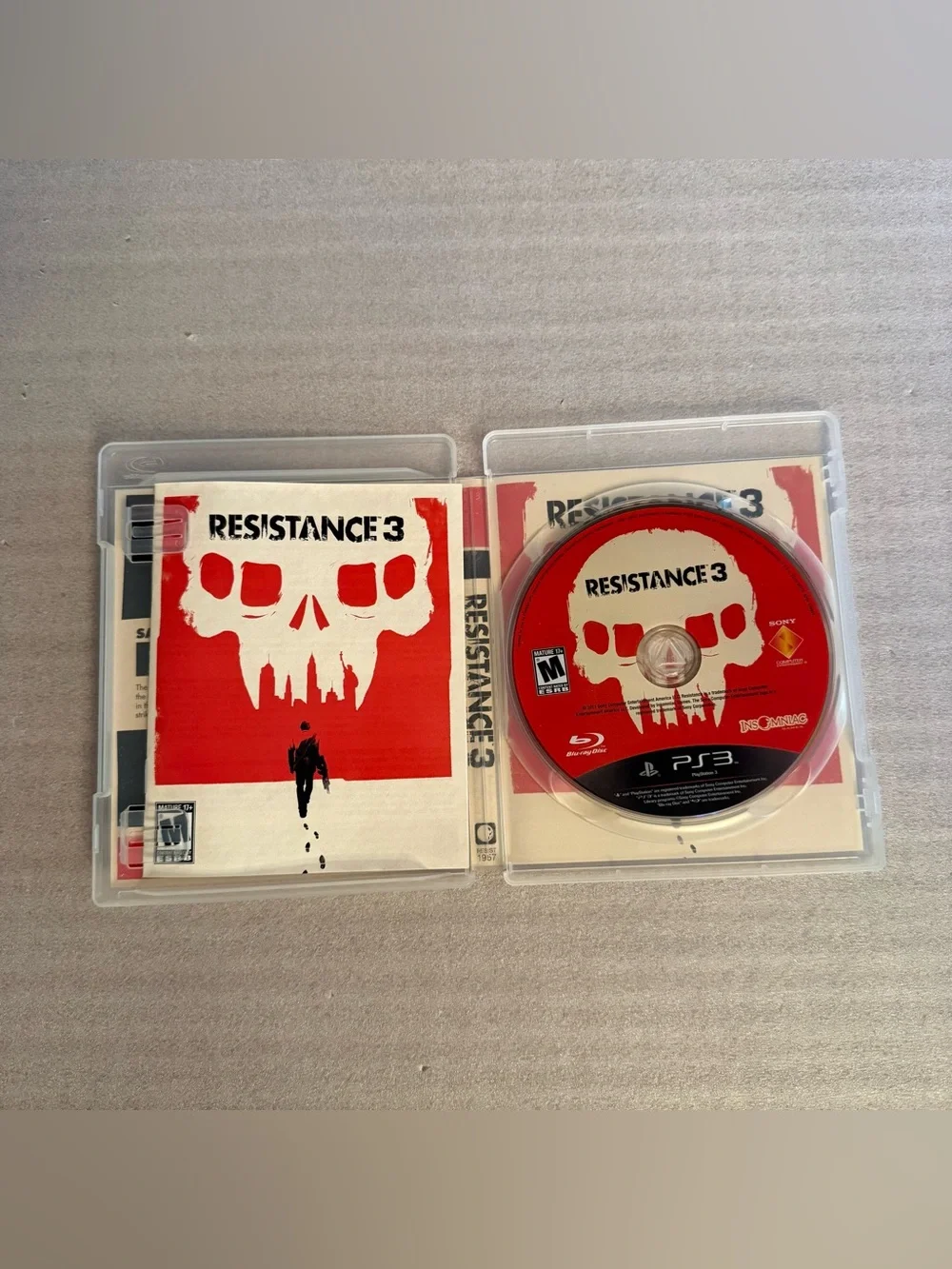 Sony PS3 Resistance 3 Video Game/Case/Manual